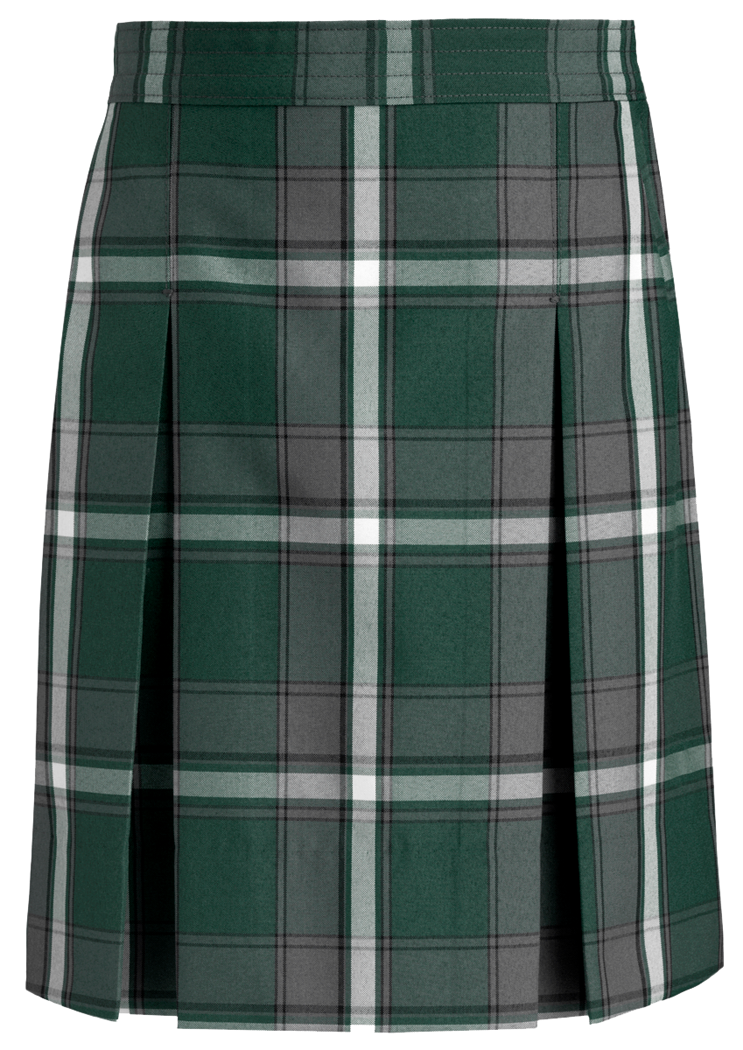 Stitched-Down Kick Pleat Skirt