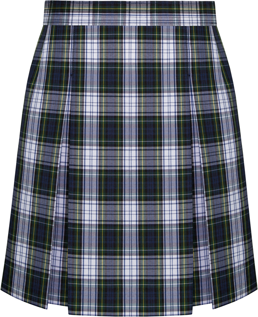 Stitched-Down Kick Pleat Skirt