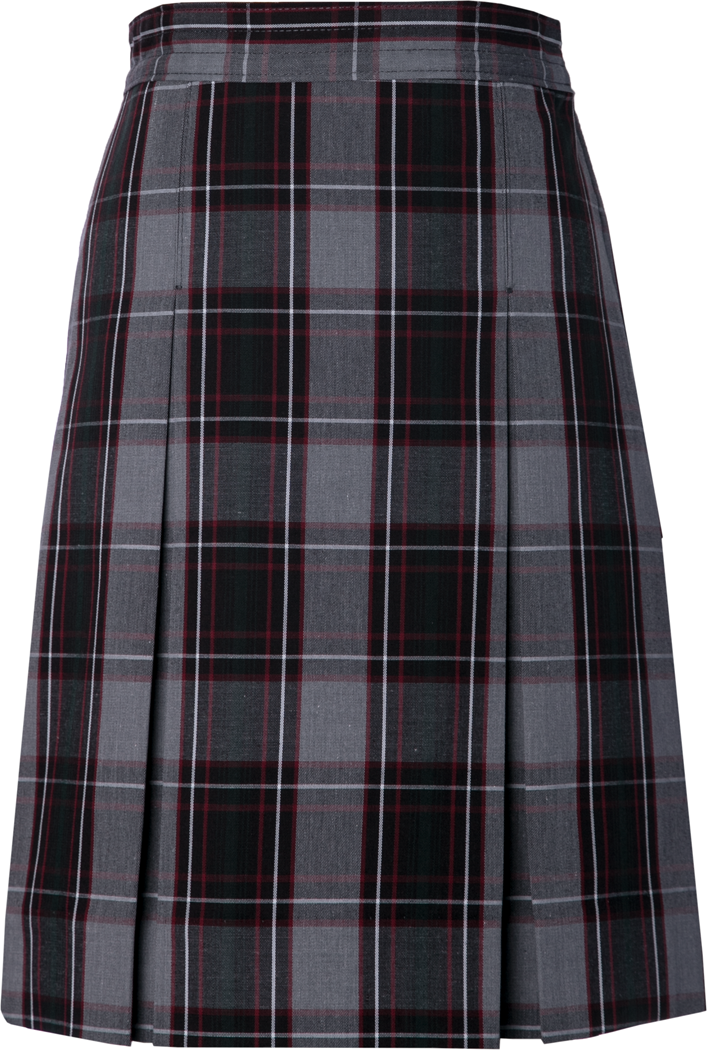 Stitched-Down Kick Pleat Skirt