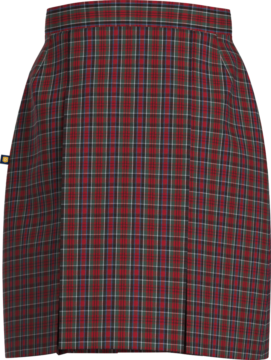 Stitched-Down Kick Pleat Skirt