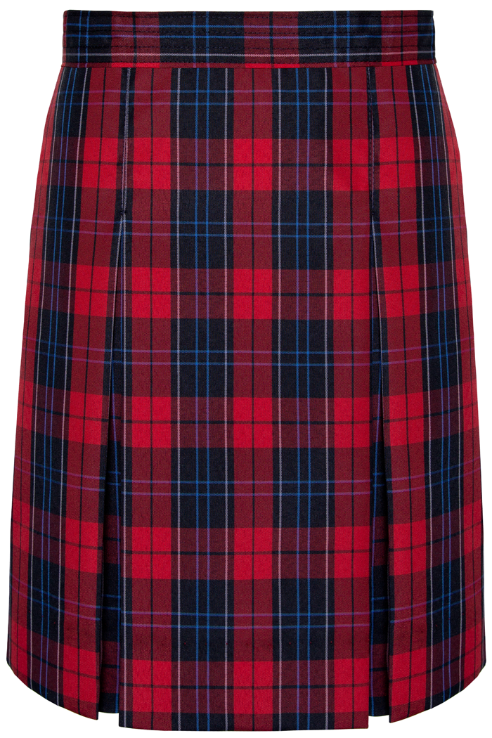 Stitched-Down Kick Pleat Skirt