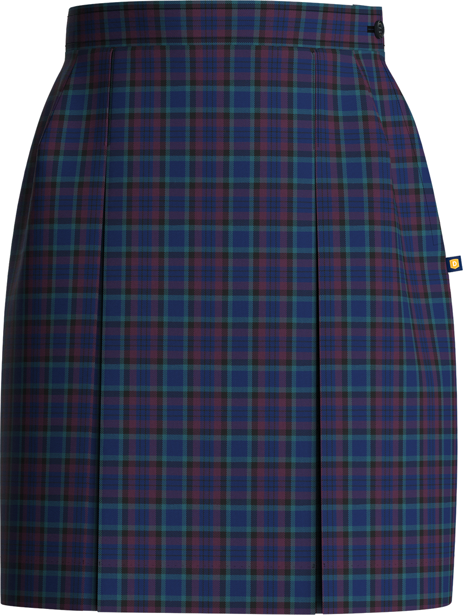 Stitched-Down Kick Pleat Skirt