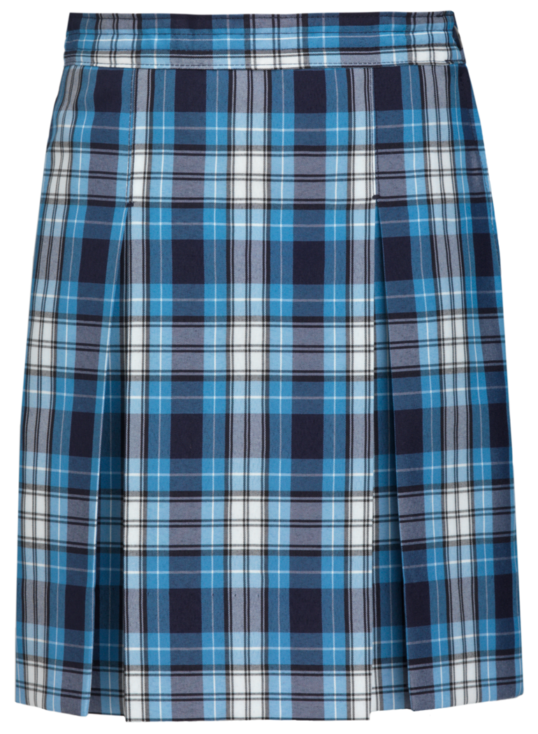 Stitched-Down Kick Pleat Skirt