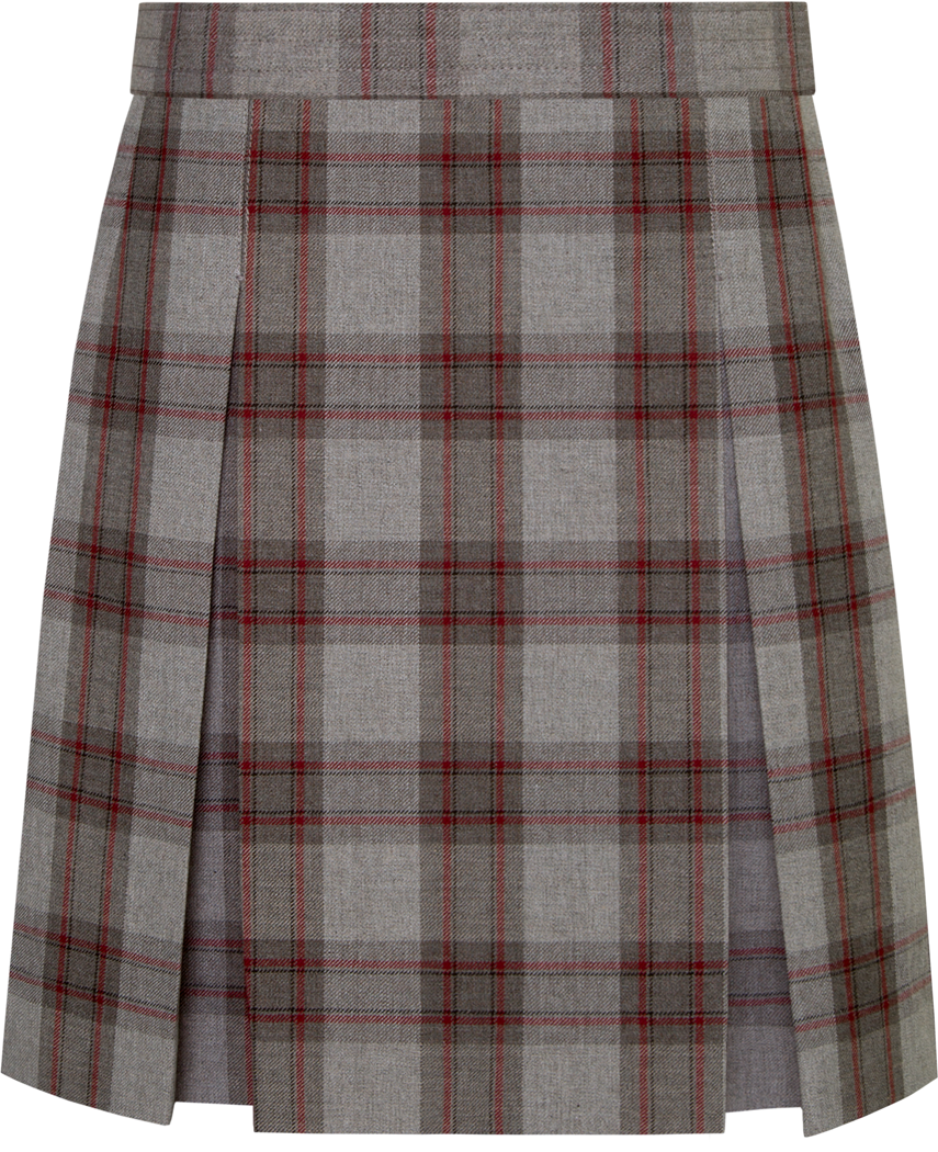 Stitched-Down Kick Pleat Skirt