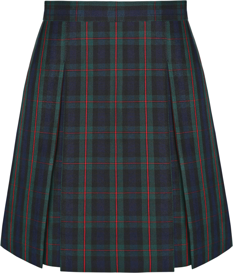 Stitched-Down Kick Pleat Skirt