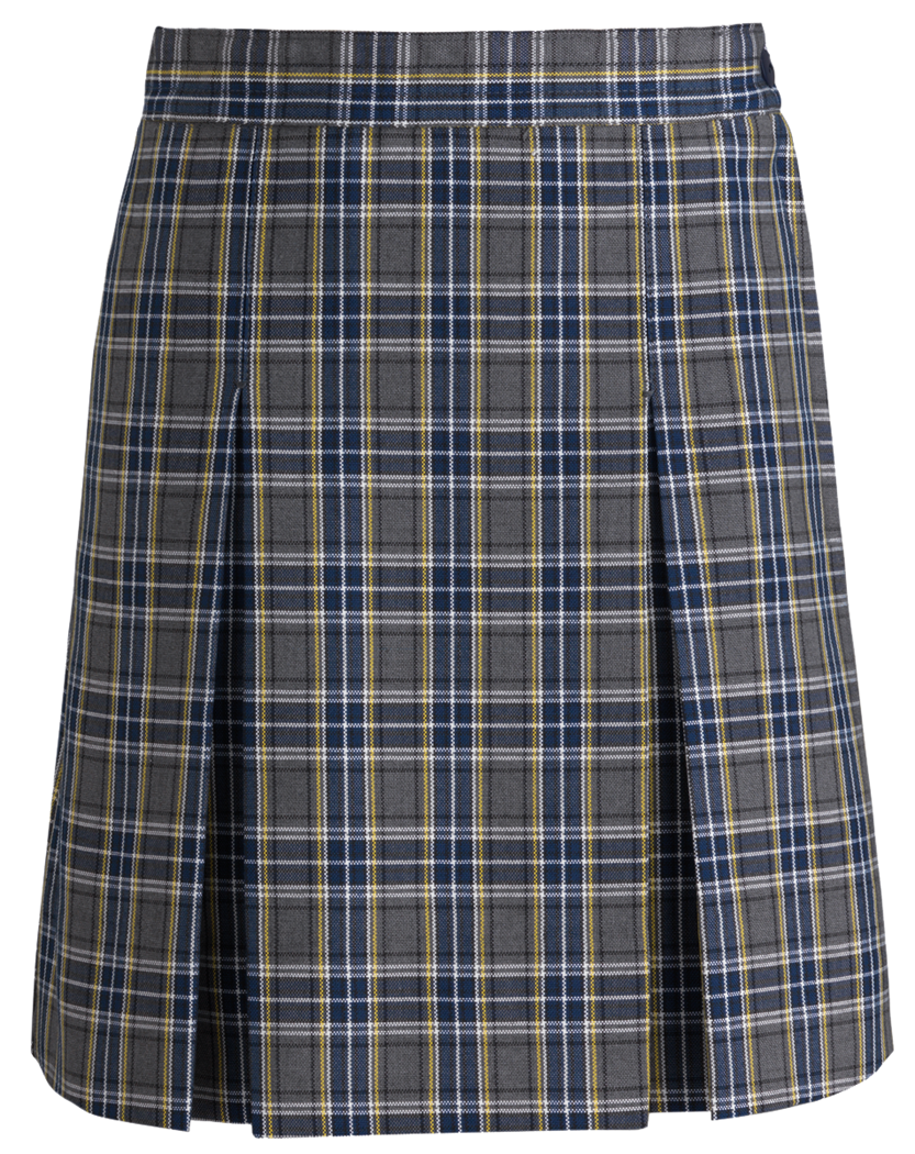 Stitched-Down Kick Pleat Skirt