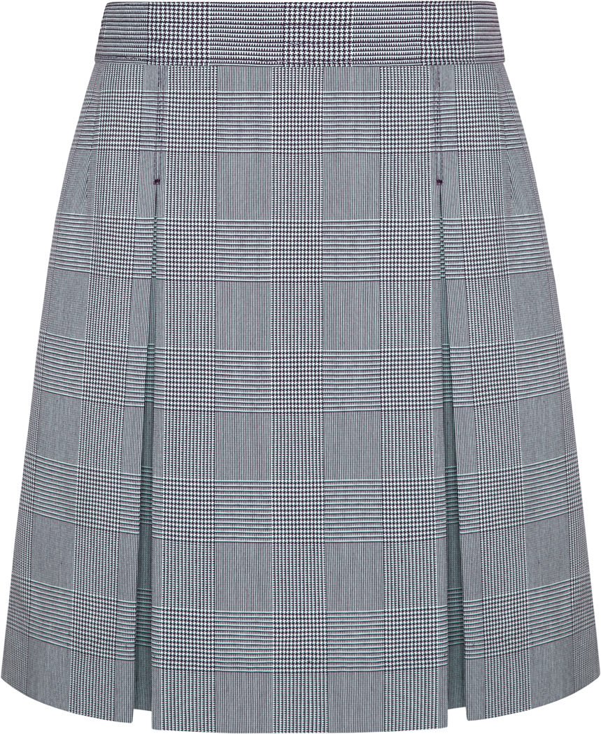 Stitched-Down Kick Pleat Skirt