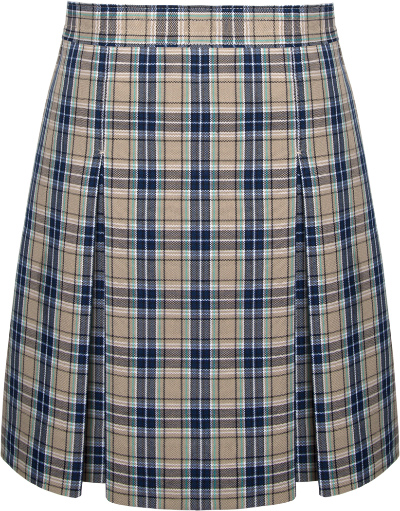 Stitched-Down Kick Pleat Skirt