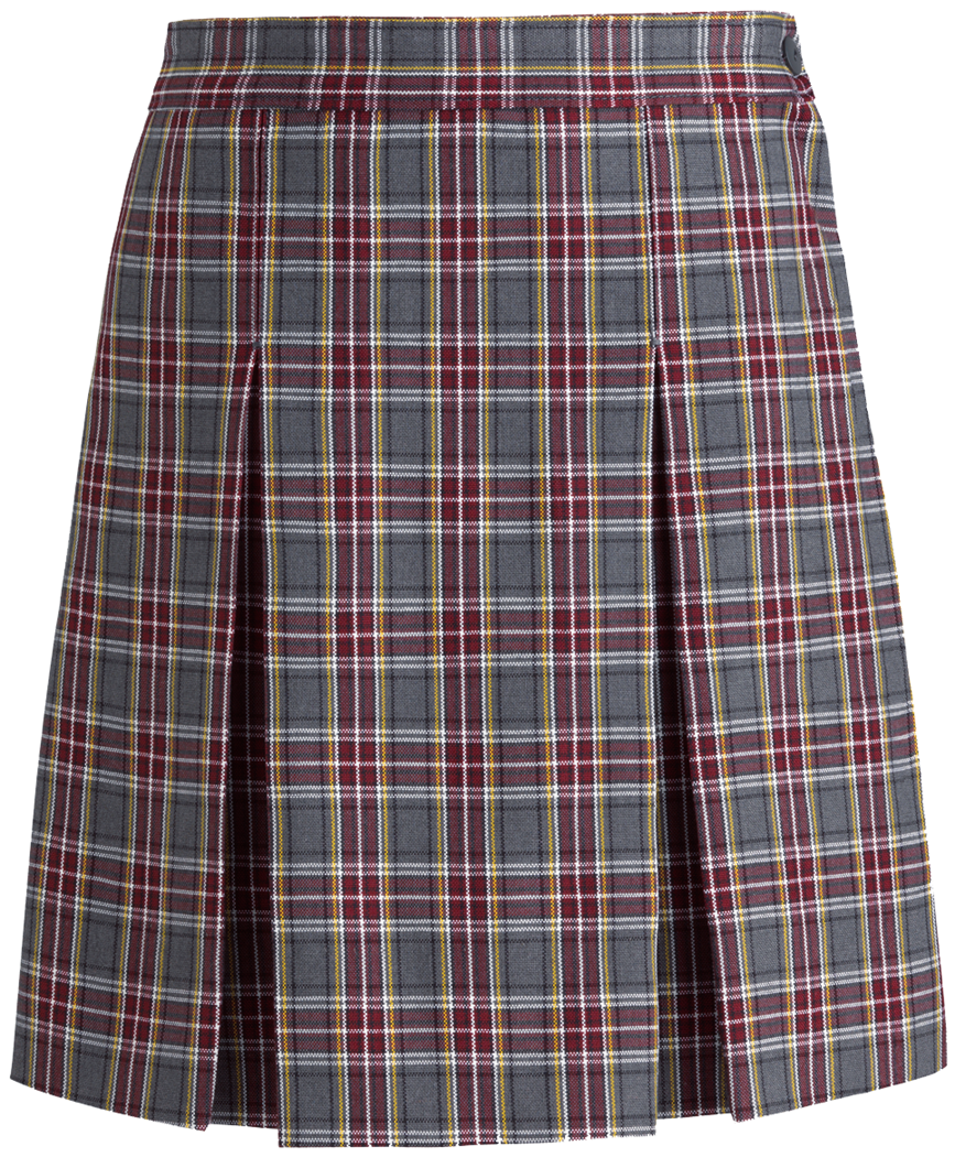 Stitched-Down Kick Pleat Skirt