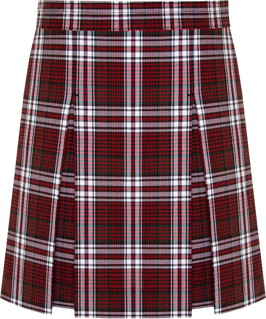 Stitched-Down Kick Pleat Skirt