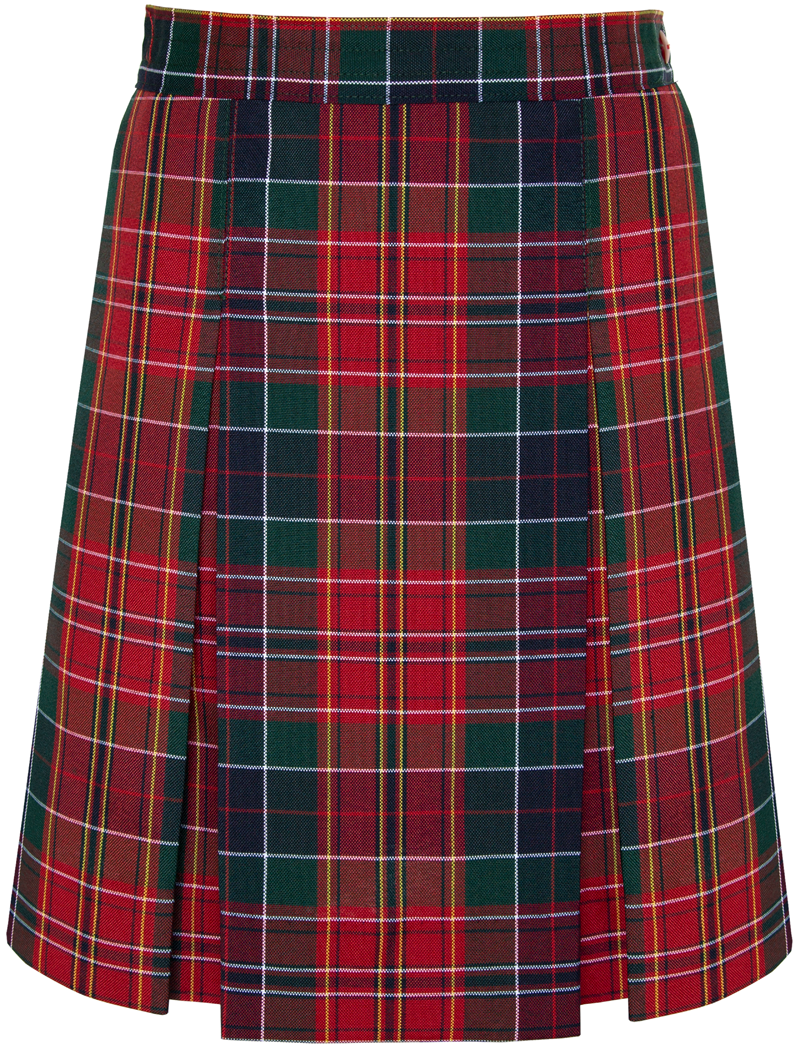 Stitched-Down Kick Pleat Skirt