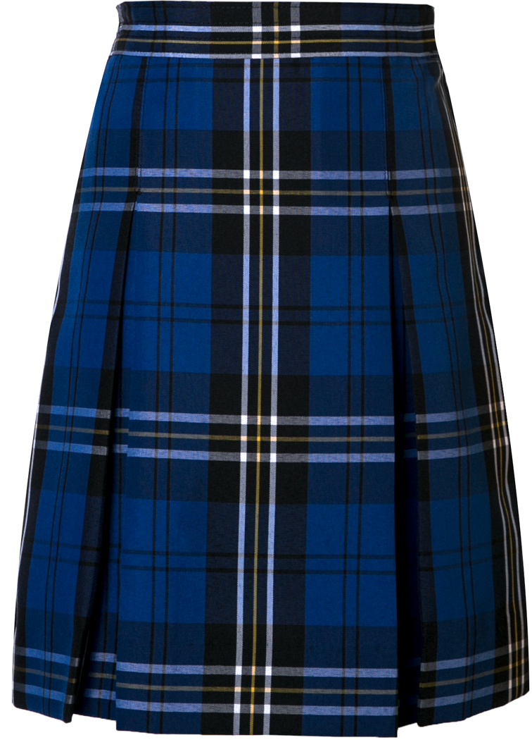 Stitched-Down Kick Pleat Skirt