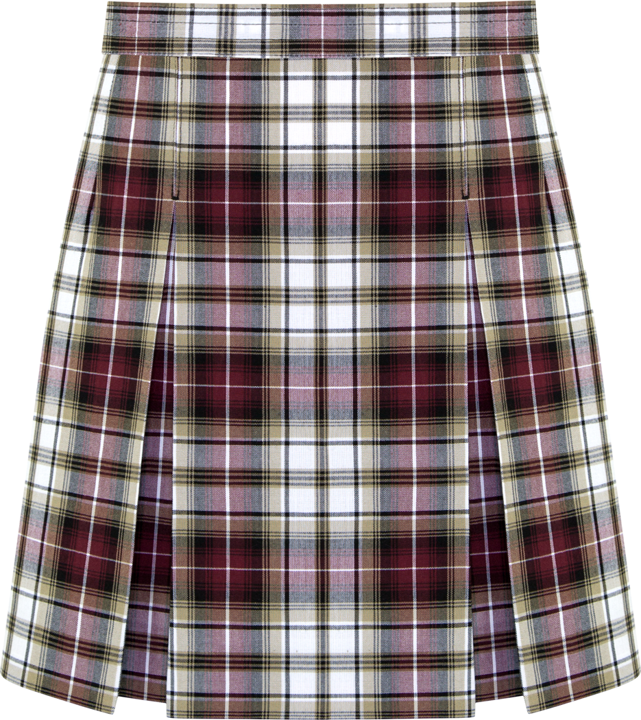 Stitched-Down Kick Pleat Skirt