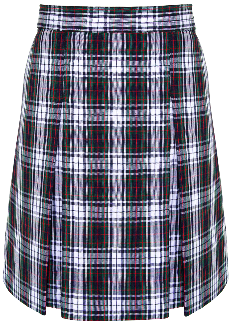 Stitched-Down Kick Pleat Skirt