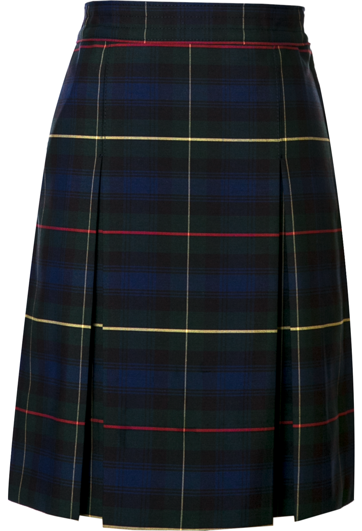 Stitched-Down Kick Pleat Skirt