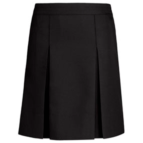 Stitched-Down Kick Pleat Skirt