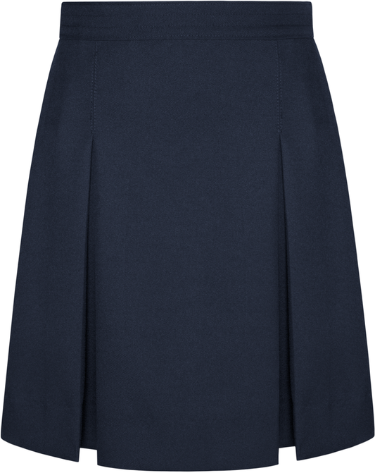 Stitched-Down Kick Pleat Skirt