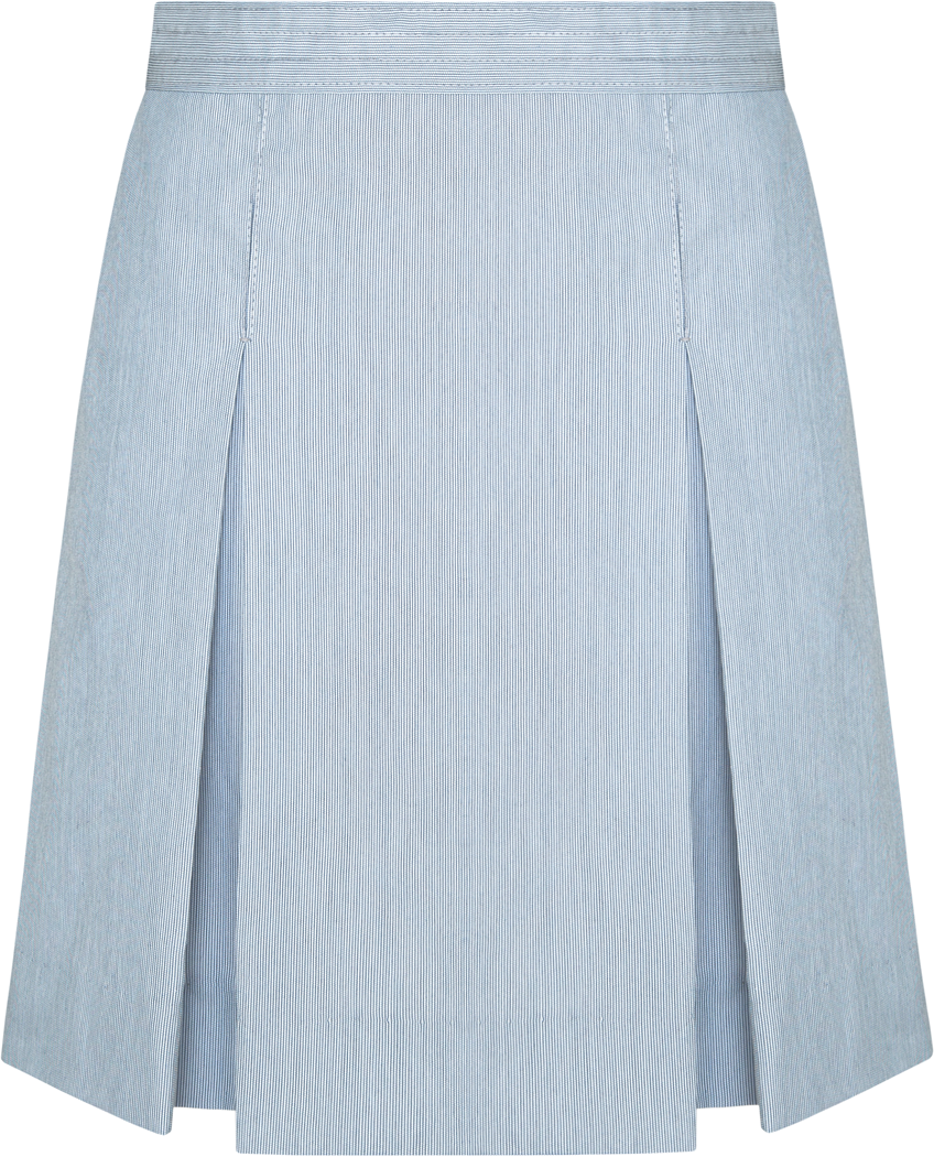 Stitched-Down Kick Pleat Skirt