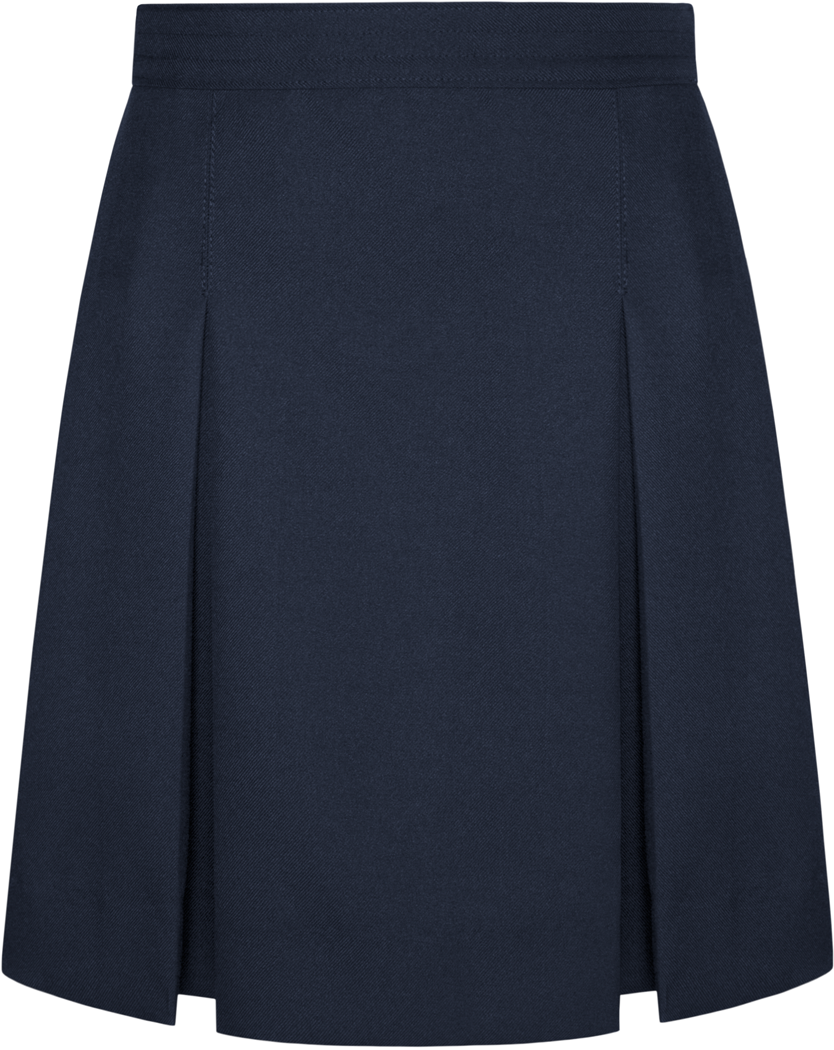 Stitched-Down Kick Pleat Skirt