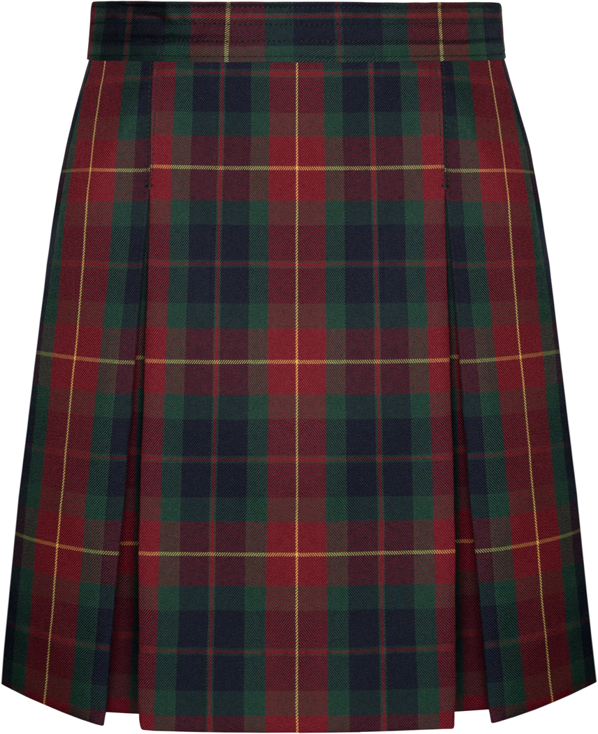 Long Stitched-Down Kick Pleat Skirt