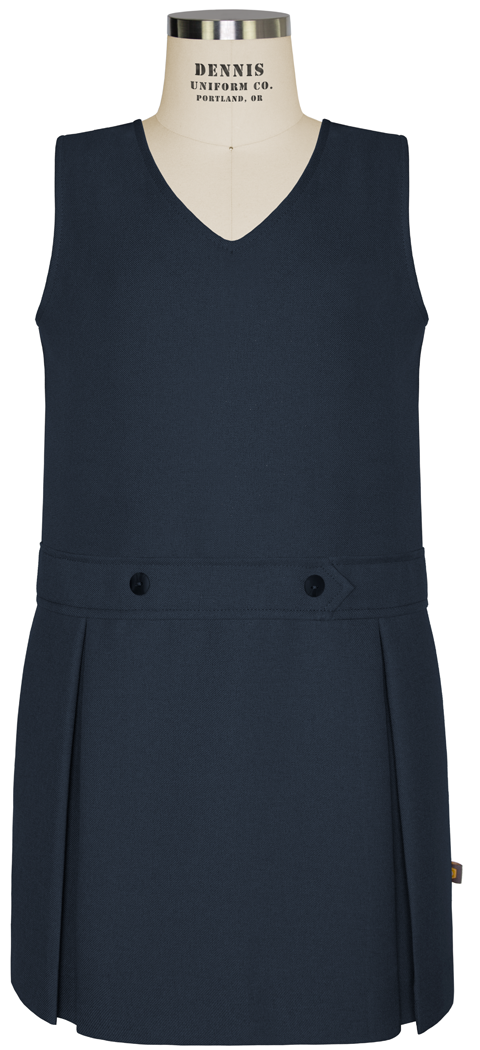 V-Neck Drop Waist Jumper