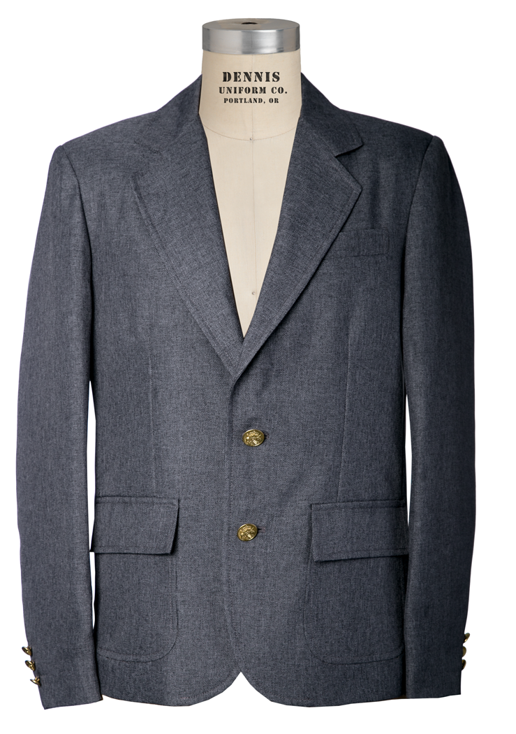 Men's Long Gabardine Blazer