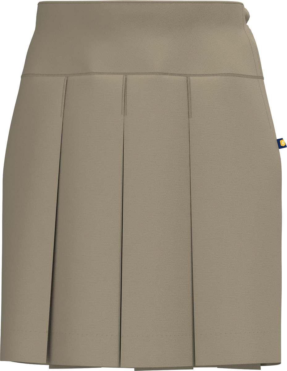 Drop Yoke Pleated Skirt