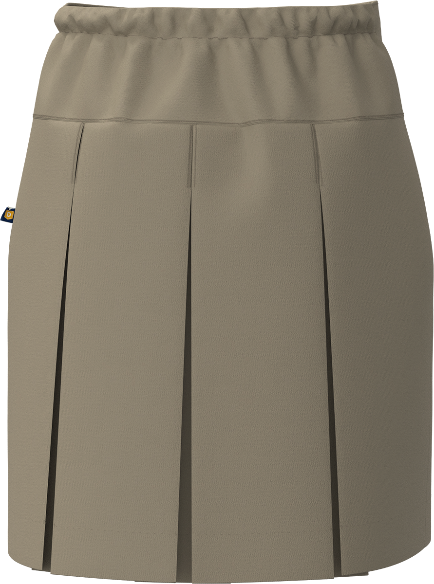 Drop Yoke Pleated Skirt