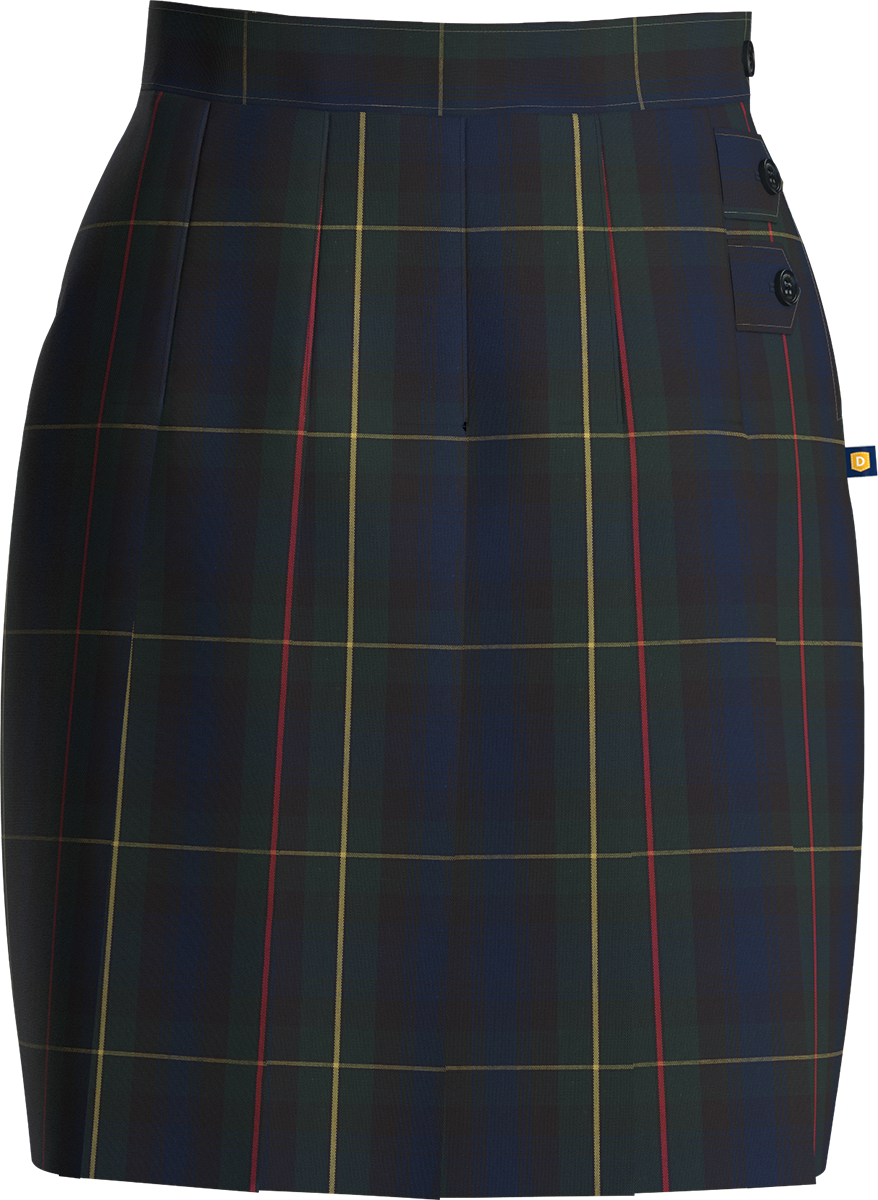 Double Tab Pleated Skort