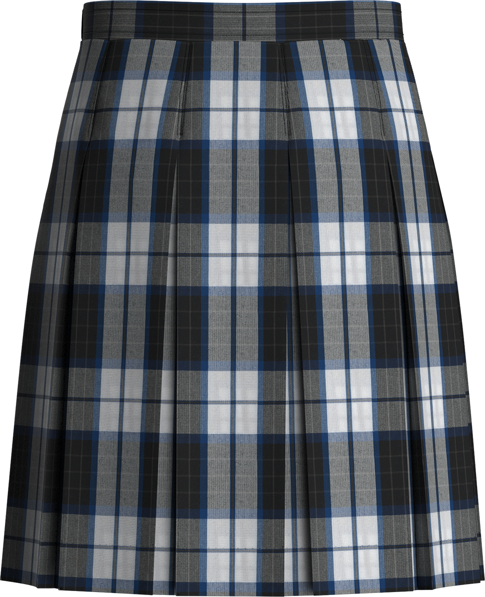 Stitched-Down Box Pleat Skirt