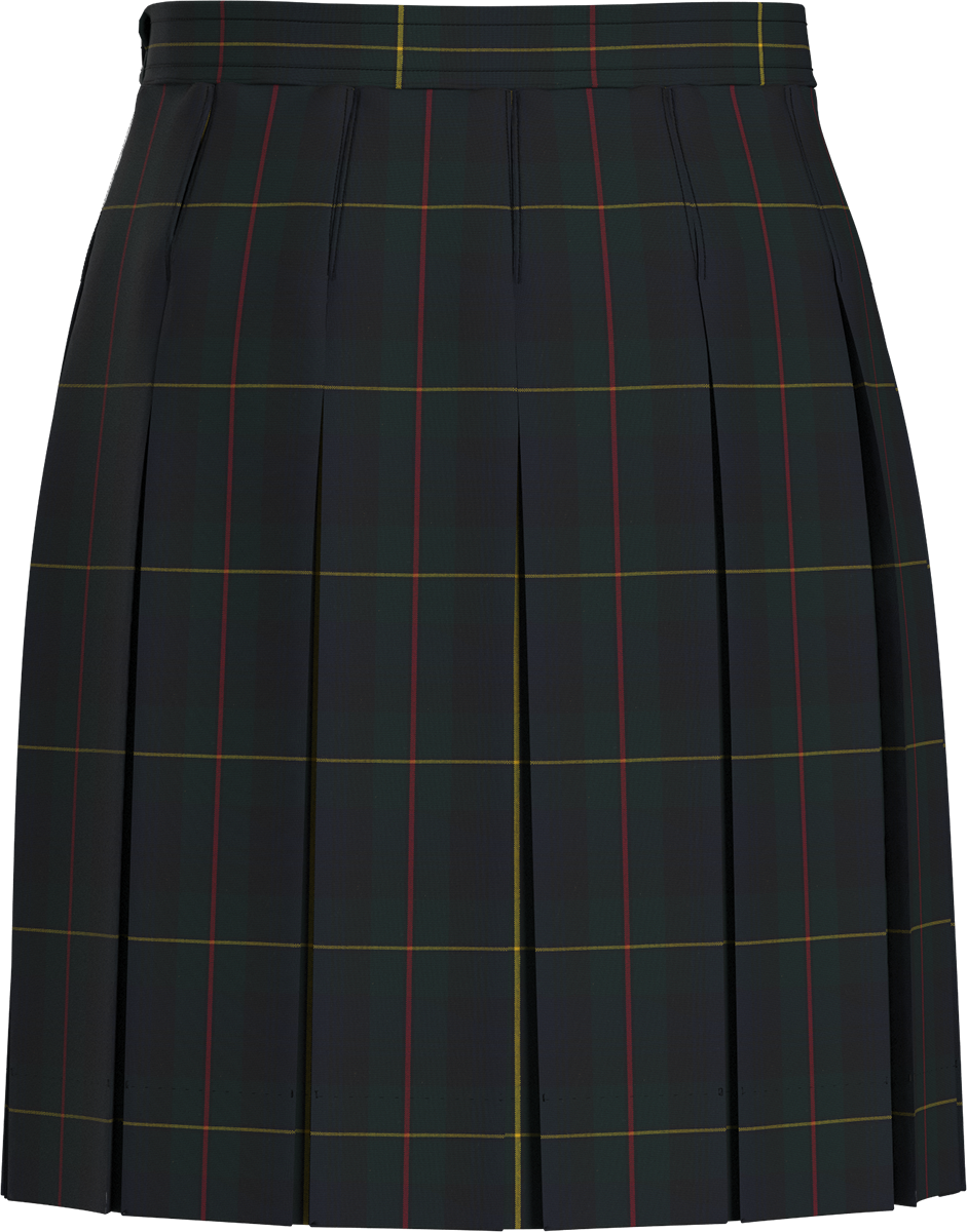 Stitched-Down Box Pleat Skirt