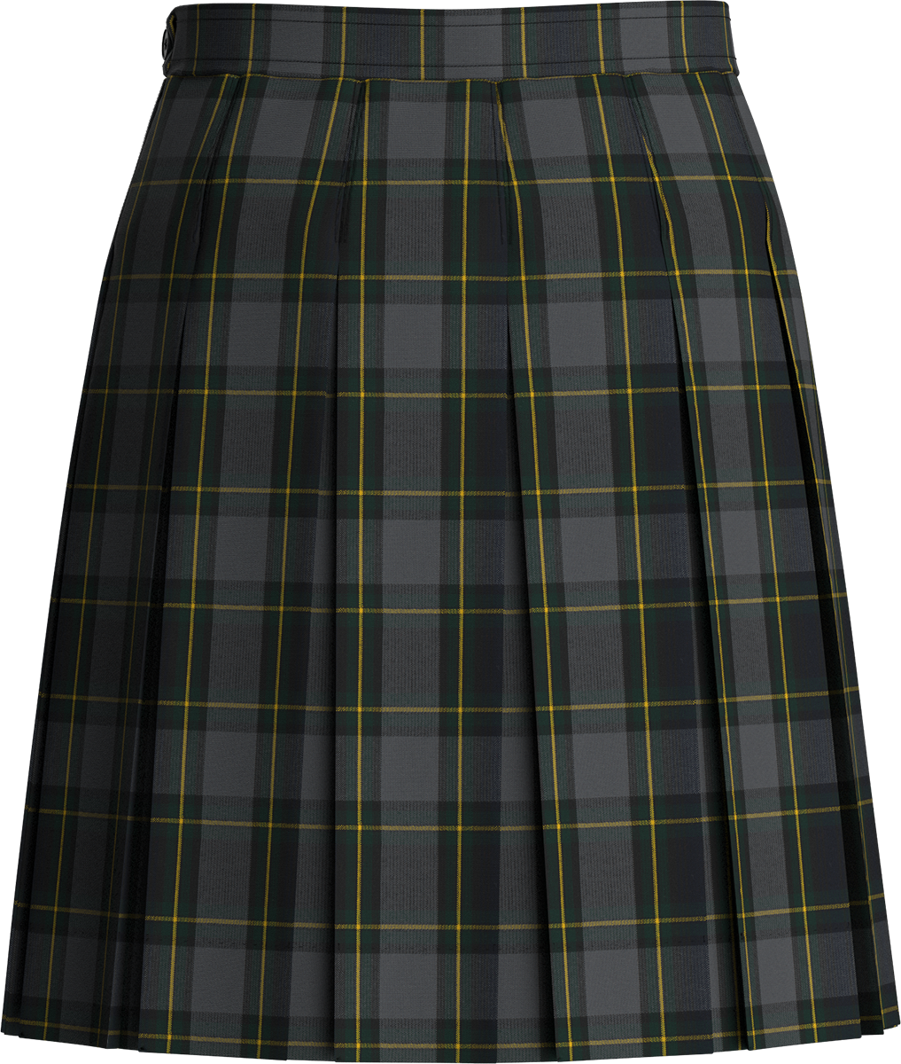 Stitched-Down Box Pleat Skirt