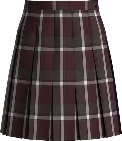 Stitched-Down Box Pleat Skirt