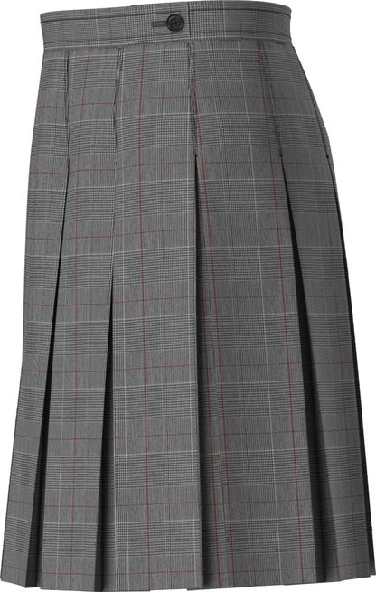 Stitched-Down Box Pleat Skirt