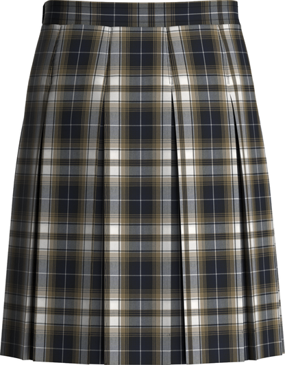 Stitched-Down Box Pleat Skirt