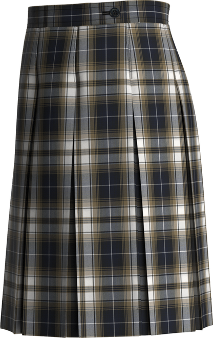 Stitched-Down Box Pleat Skirt