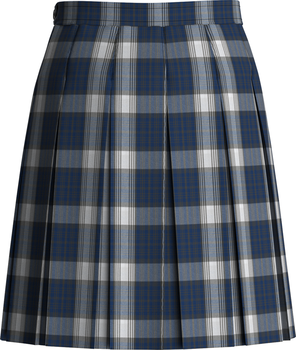 Stitched-Down Box Pleat Skirt