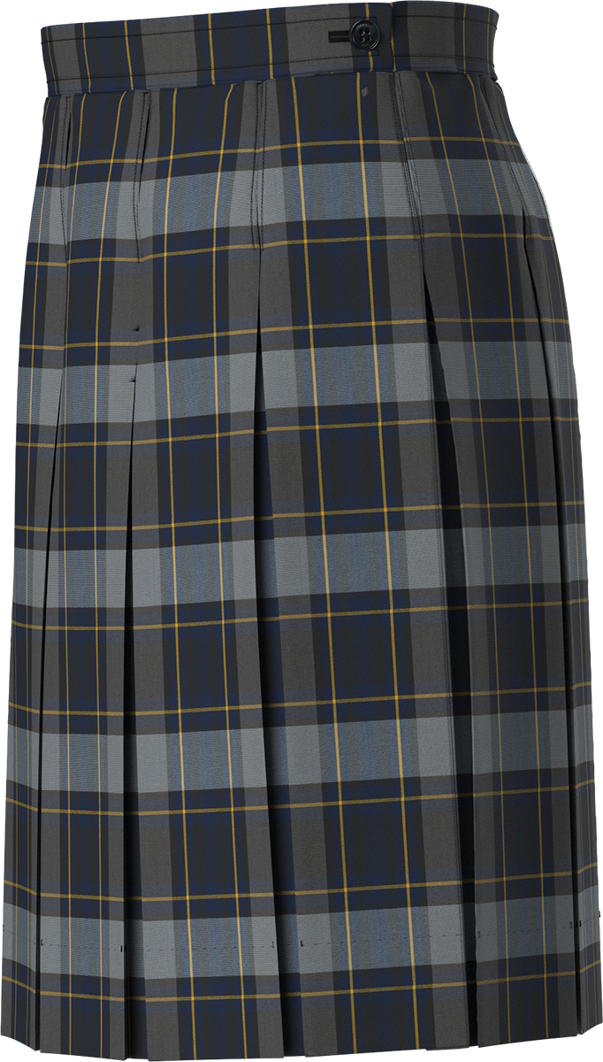 Stitched-Down Box Pleat Skirt