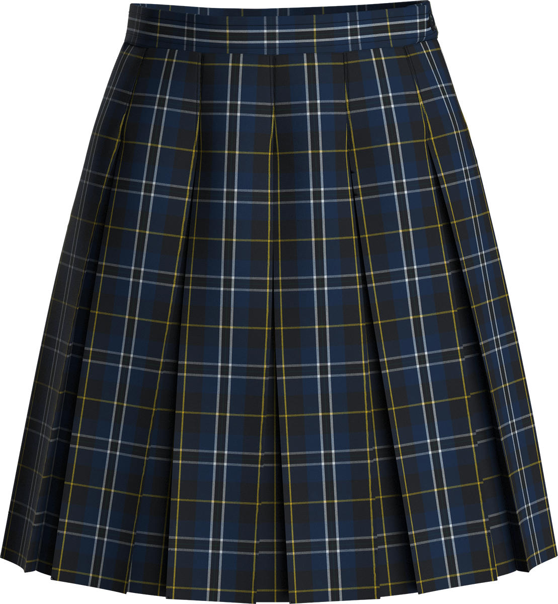 Stitched-Down Box Pleat Skirt