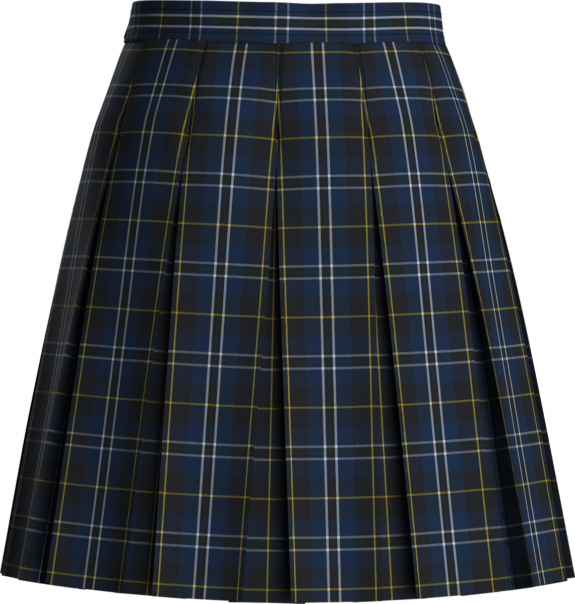 Stitched-Down Box Pleat Skirt