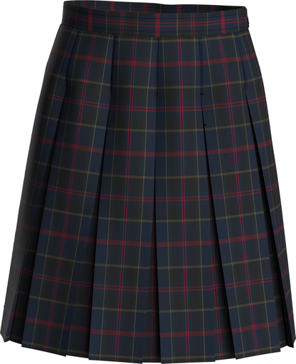 Stitched-Down Box Pleat Skirt