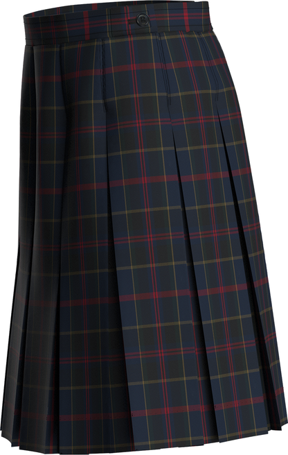 Stitched-Down Box Pleat Skirt