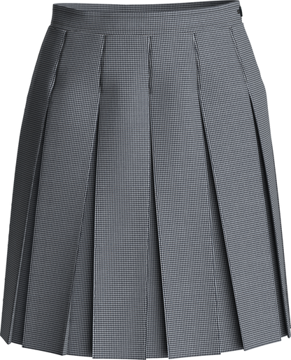 Stitched-Down Box Pleat Skirt