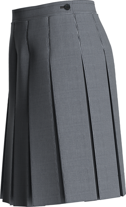 Stitched-Down Box Pleat Skirt