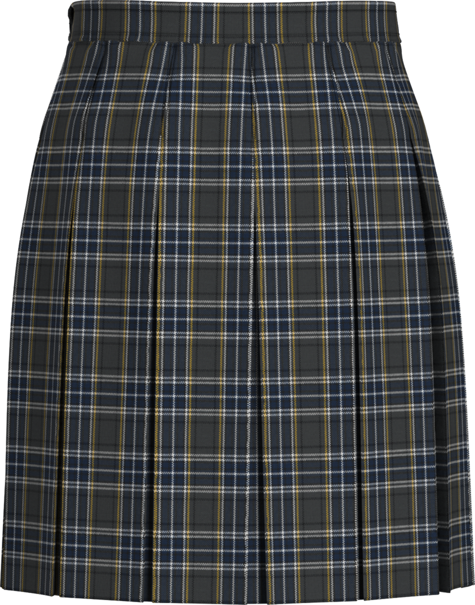 Stitched-Down Box Pleat Skirt