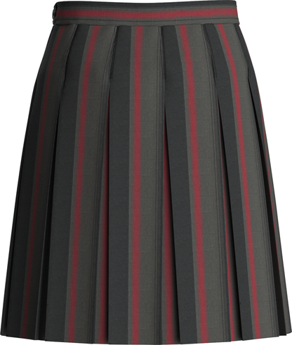 Stitched-Down Box Pleat Skirt