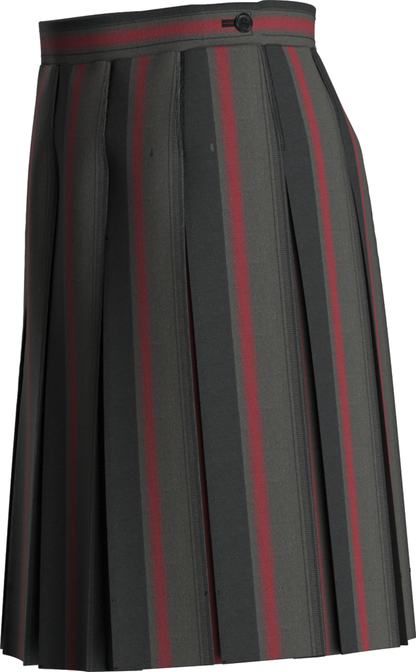 Stitched-Down Box Pleat Skirt