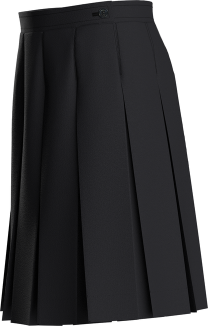 Stitched-Down Box Pleat Skirt