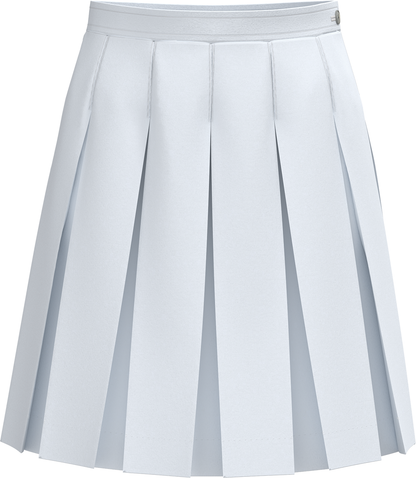 Stitched-Down Box Pleat Skirt