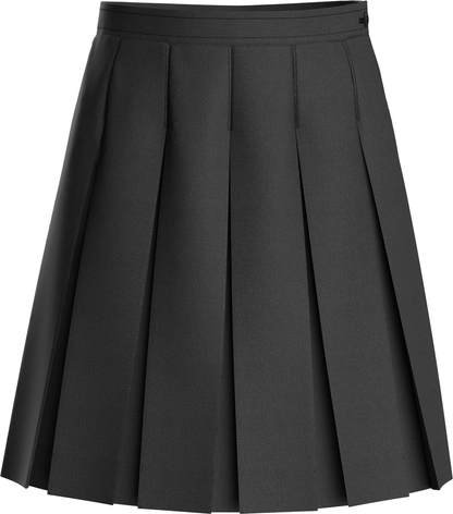 Stitched-Down Box Pleat Skirt